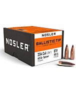 NOSLER Palle Ballistic Tip 204" 40gr SP Maroon Tip #52111 (100pz)