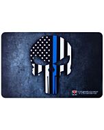 TEKMAT Punisher Blue Line Police Gun Cleaning Mat Tappetino Pulizia Armi #R17-PUNISHER-BL