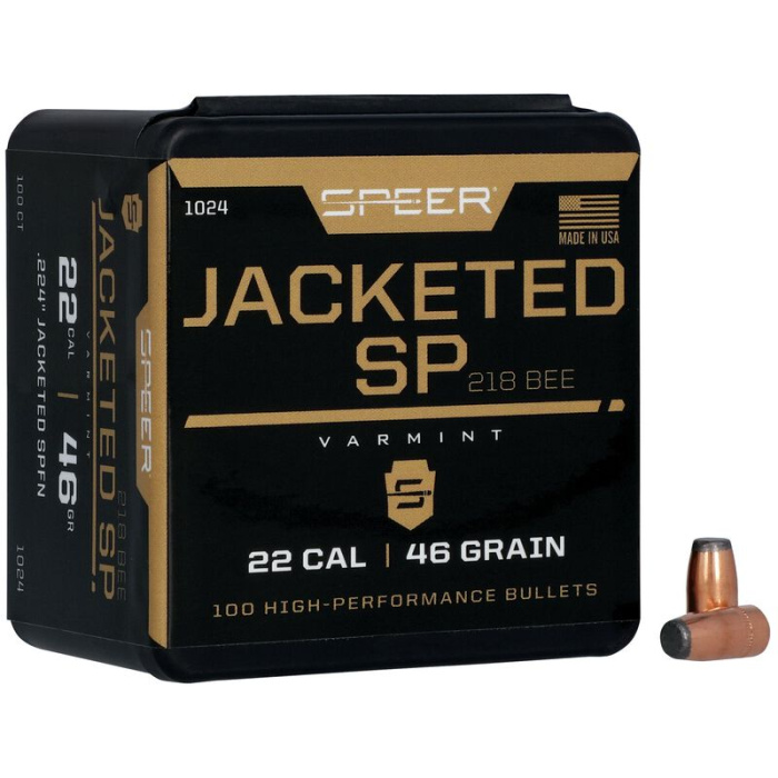 SPEER Palle Varmint Soft Point 224" 46gr 218 Bee SPFN #1024 (100pz)
