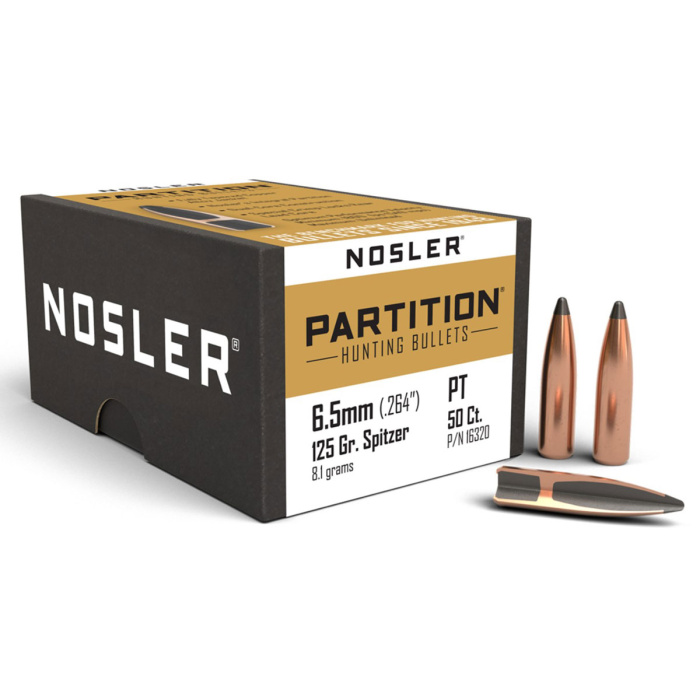 NOSLER Partition Bullets 264" 125gr SP #16320 (50pcs)