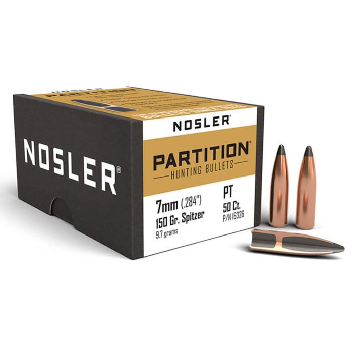 NOSLER Partition Bullets 284" 150gr SP #16326 (50pcs)