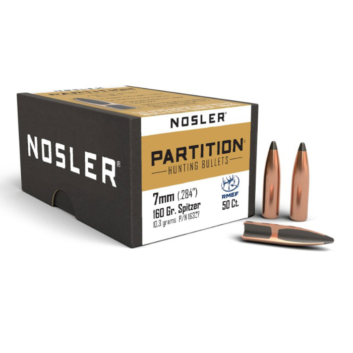 NOSLER Partition Bullets 284" 160gr SP #16327 (50pcs)