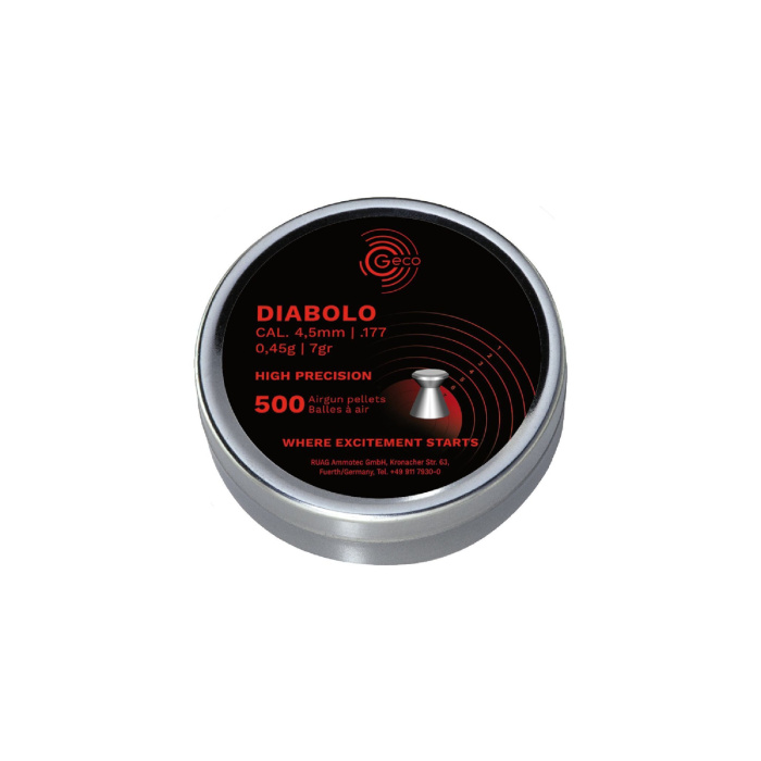 GECO Diabolo 4.50mm 0.45g/6.95gr (500pz)
