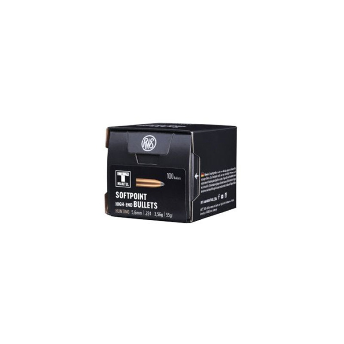 RWS Palle Soft Point SP 224" 55gr (100pcs) #2145960