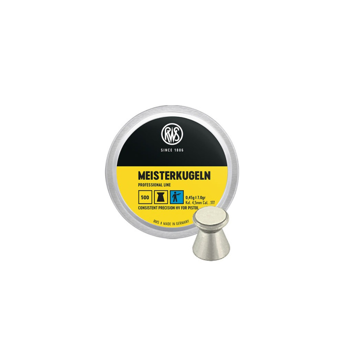 RWS Pallini Meisterkugeln Blu 4.51mm 0.45g/7.0gr (500pz)