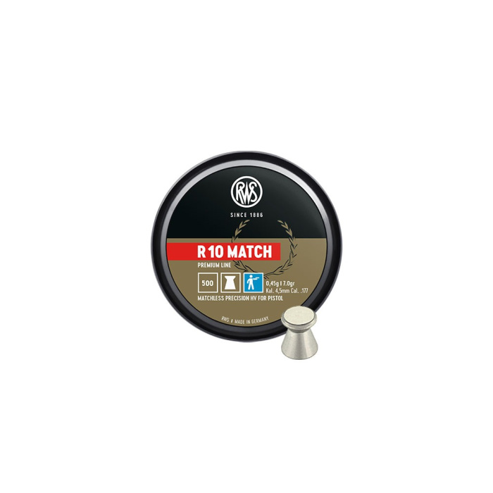 RWS Pallini R10 Match 4.49mm 0,45g/7.0gr (500pz)