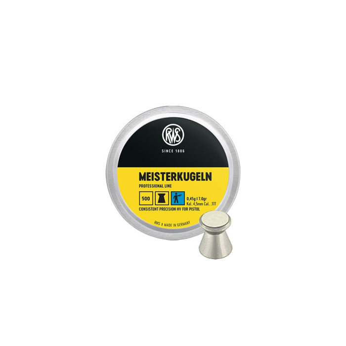 RWS Pallini Meisterkugeln Blu 4.50mm 0.45g/7.0gr (500pz)