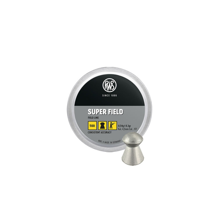 RWS SUPERFIELD Ligne de champ 4,52mm 0,54g/8,4gr (500pz)