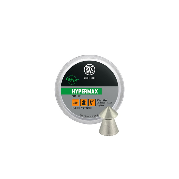 RWS HYPERMAX *Zinco 4.50mm 0.34g/5.25gr (200pz)