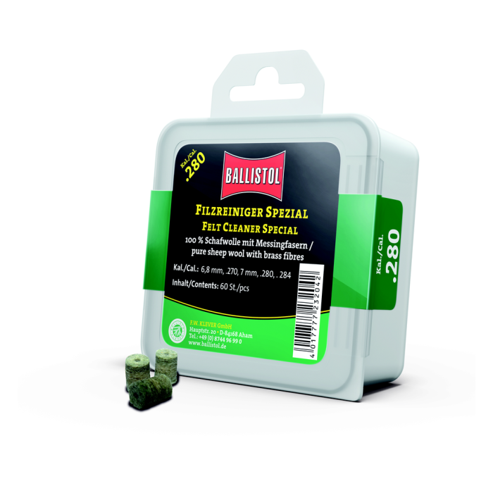 BALLISTOL Feltrini Special con Fibra di Ottone Cal.280 (60 pezzi)