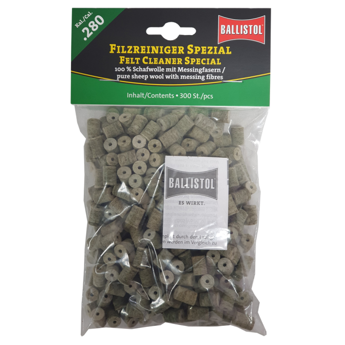 BALLISTOL Special Felt Pads with Brass Fiber Cal.280 (300 pieces)