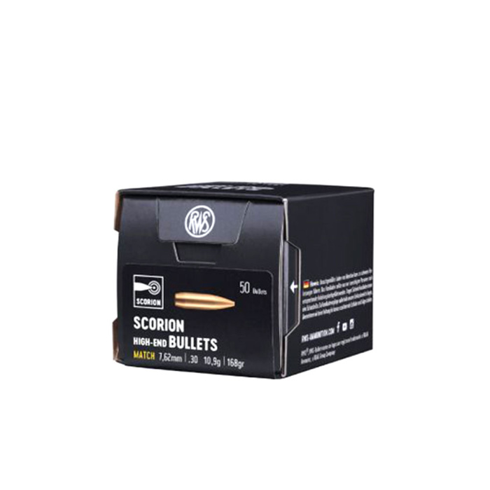RWS Palle Scorion Match 308" 168gr (50pz) 2416966