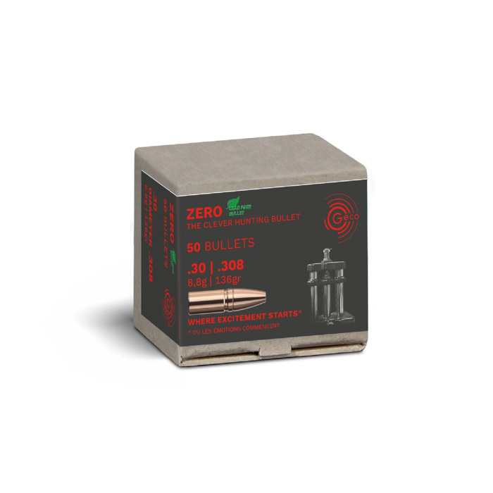 GECO Palle Zero 308" 136gr (.30 cal / 8,8g) (50pz) #2416970