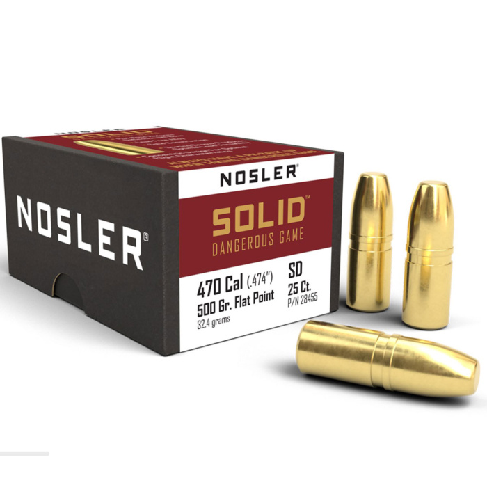 NOSLER Palle SOLID 474" 500gr FP #28455 (25pz)
