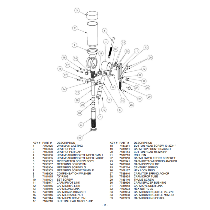 RCBS Case Actuated PM Drop Tube #7788935