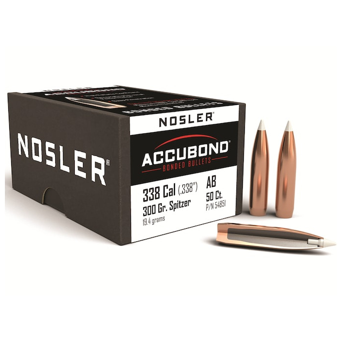 NOSLER Balas AccuBond 338" 300gr BT #58518 (50pz)