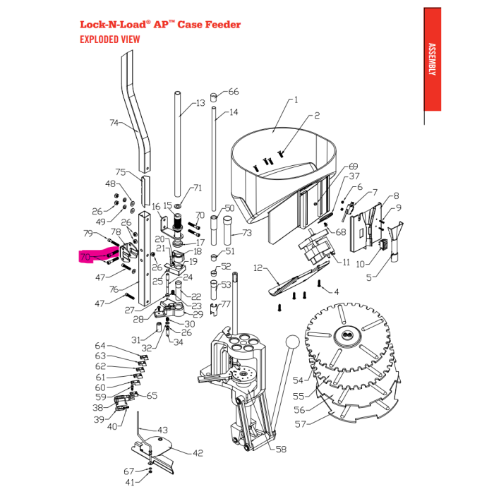 HORNADY Vis d'alimentation pour boîtier 1/4-20x150 SHCS #398388