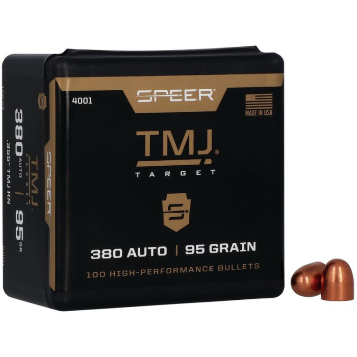 SPEER Palle TMJ 355" 380 Auto 95gr TMJ RN #4001 (100pz)