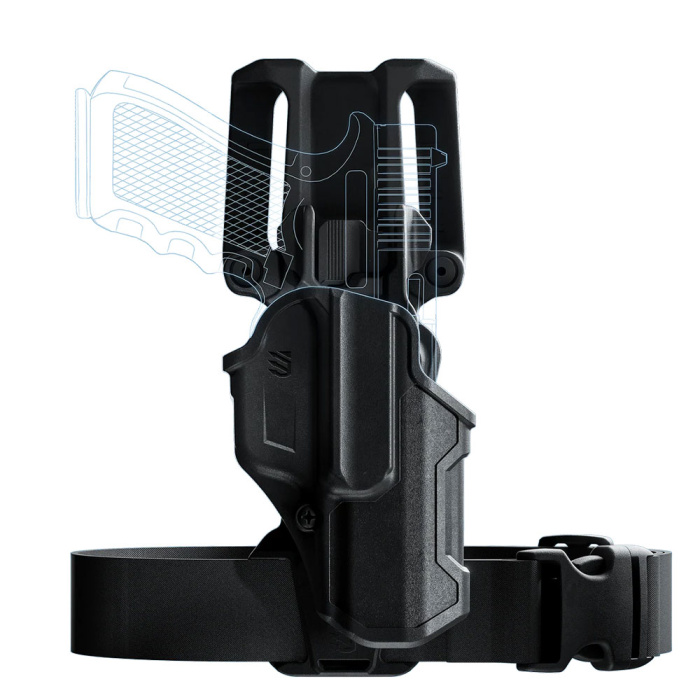 BLACKHAWK Kit Fondina T-SERIES SIG Sauer P320 Black RH #411761BKR