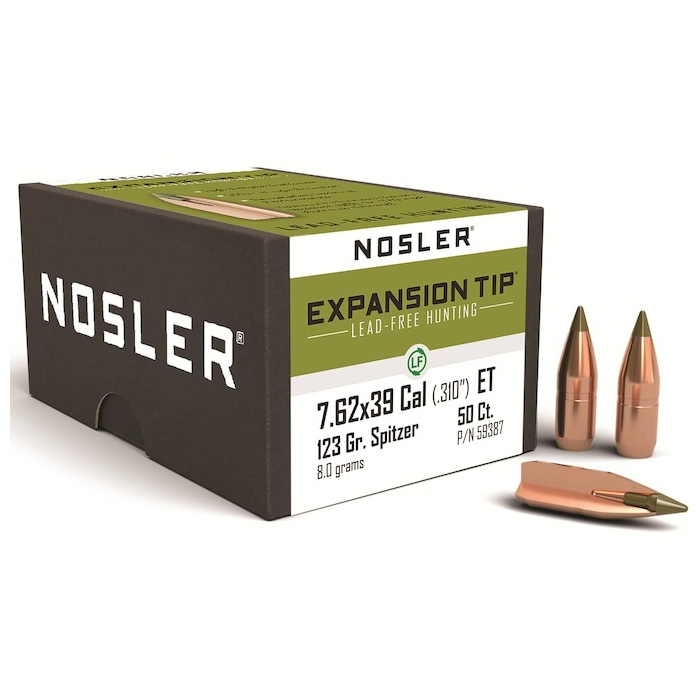 NOSLER Palle E-Tip 310" 7.62x39 123gr SP #59387 (50pz)