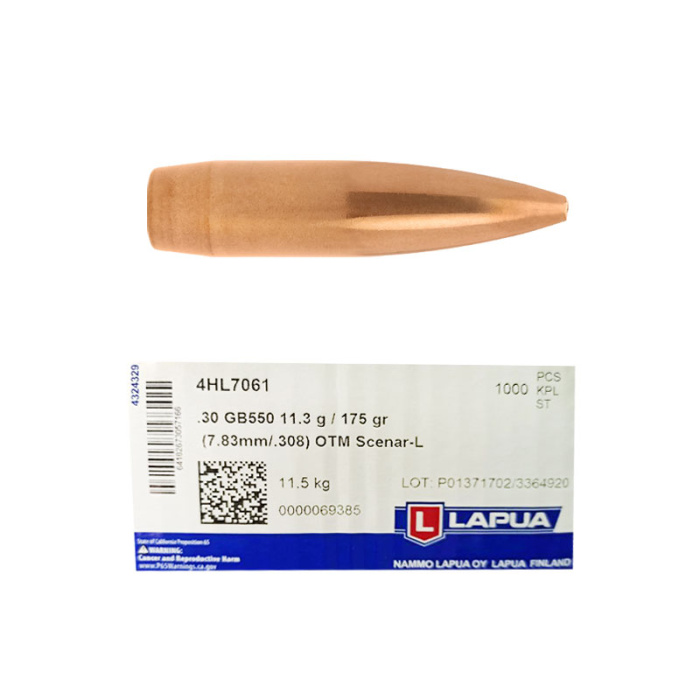 LAPUA Scenar-L OTM GB550 308" 175gr Bullets (1000pcs) #4HL7061