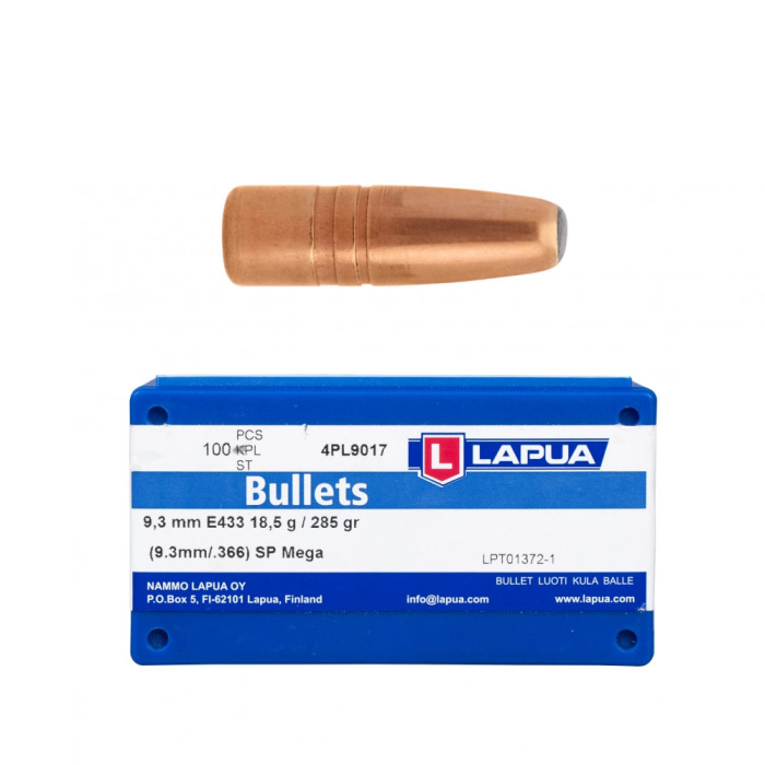 LAPUA Palle Mega E433 SP .366" 285gr (100pcs) #4PL9017