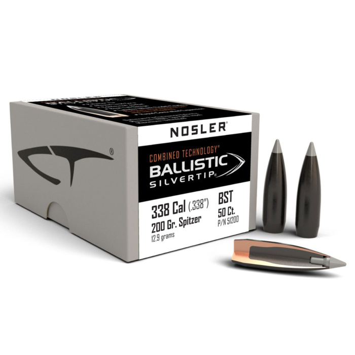 NOSLER Palle Ballistic Silver Tip 338" 200gr SP #51200 (50pz)
