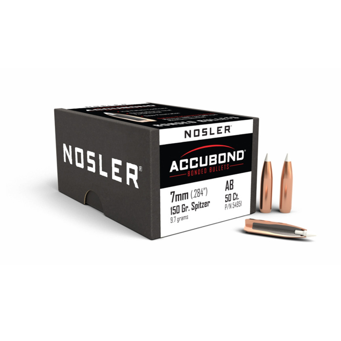 NOSLER Bullets AccuBond 284" 150gr SP #54951 (50pcs)