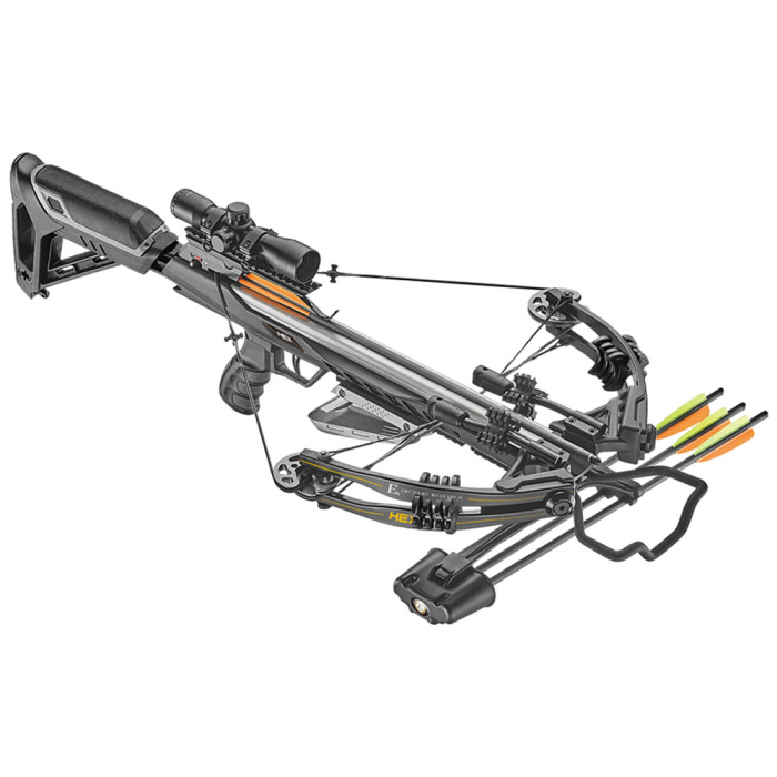 EK Archery Balestra HEX 400 Nera 210lbs + Kit Accessori