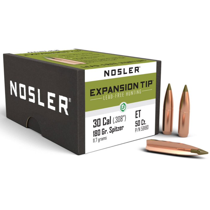 NOSLER Geschosse E-TIP 308" 180gr SP #59180 (50pz)