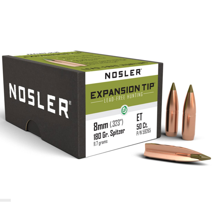 NOSLER Geschosse E-TIP 323" 180gr SP #59265 (50pz)