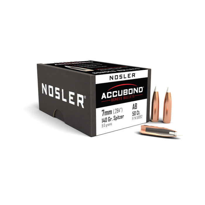 NOSLER Geschoss AccuBond 284" 140gr SP #59992 (50pz)