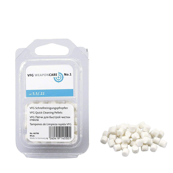VFG Feltrini Quick Cleaning per Aria Compressa Cal.5,5/.22 (80 pezzi)