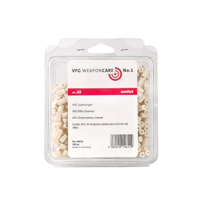 VFG Feltrini forati per Carabina Cal. 22LR (500 pezzi)