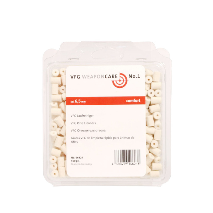 VFG Feltrini forati per Carabina Cal. 6,5mm (500 pezzi)