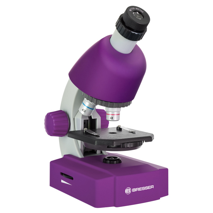 BRESSER Microscopio Junior 40–640x - Viola #70121