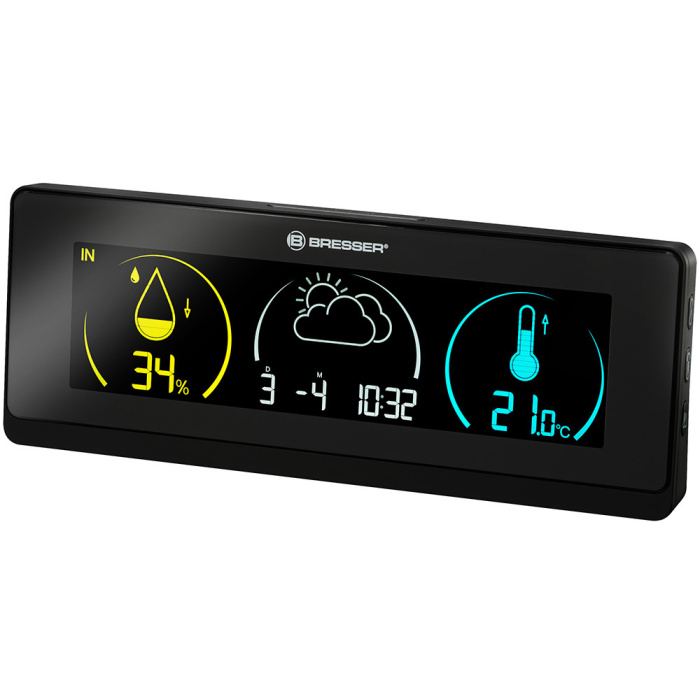BRESSER Stazione meteo a colori Temeo Life, nero #73279