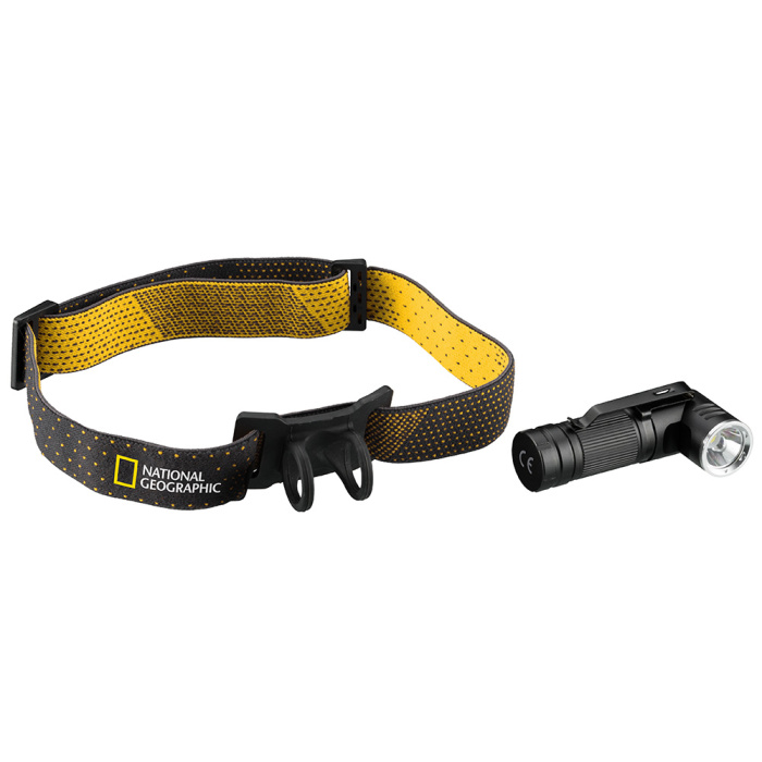 Bresser National Geographic ILUMINOS 450 LED Flashlight with Head Mount #76031