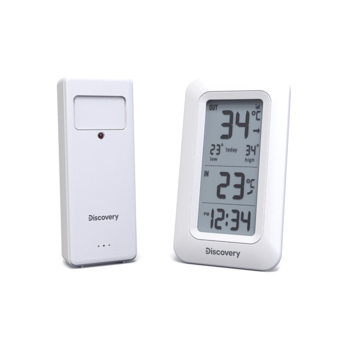 Station météorologique avec horloge Discovery Report W10