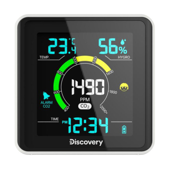 Estación meteorológica Discovery Report WA40 con monitor de CO2