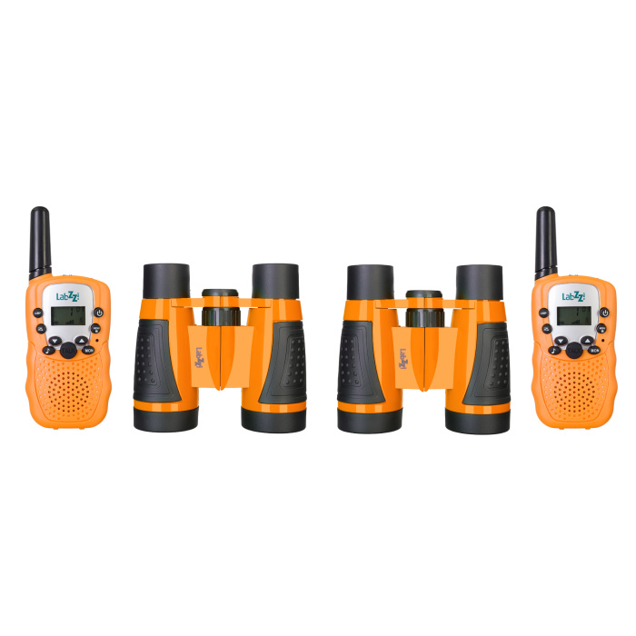 Set con walkie talkie e binocoli Levenhuk LabZZ WTT10