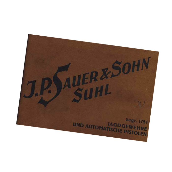 J.P.SAUER & SOHN NACHDRUCK KATALOG 1938