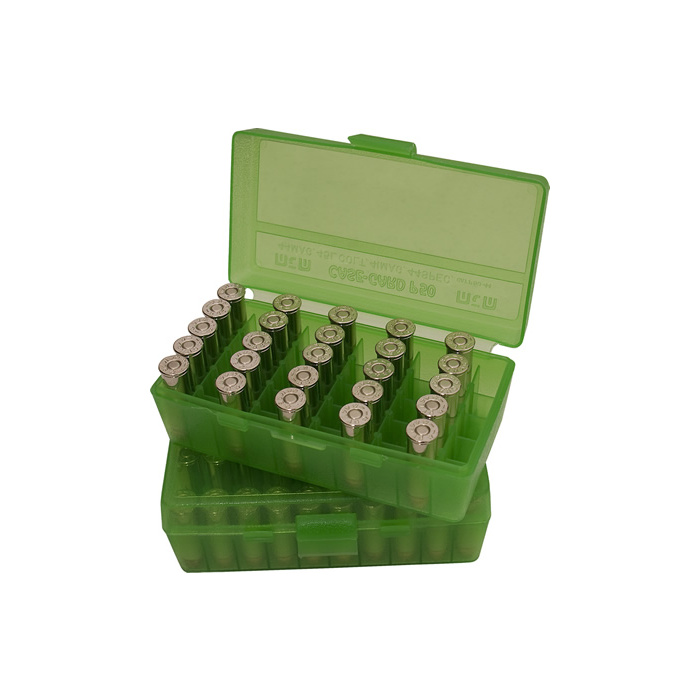 MTM Portacolpi P-50 Flip Top Ammo Box Pistola 50 posti