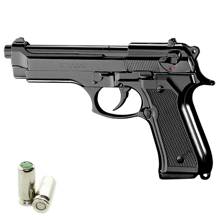 Pistola a Salve KIMAR Beretta 92 Cal.8 | Top Firing | Nera