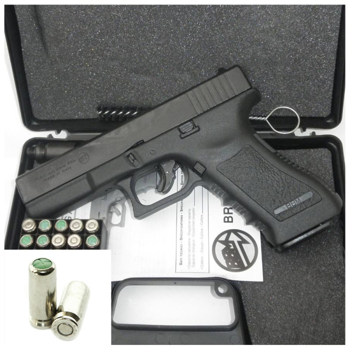 Pistola a Salve BRUNI GAP 17 Cal.9 Pak Top Firing Nera