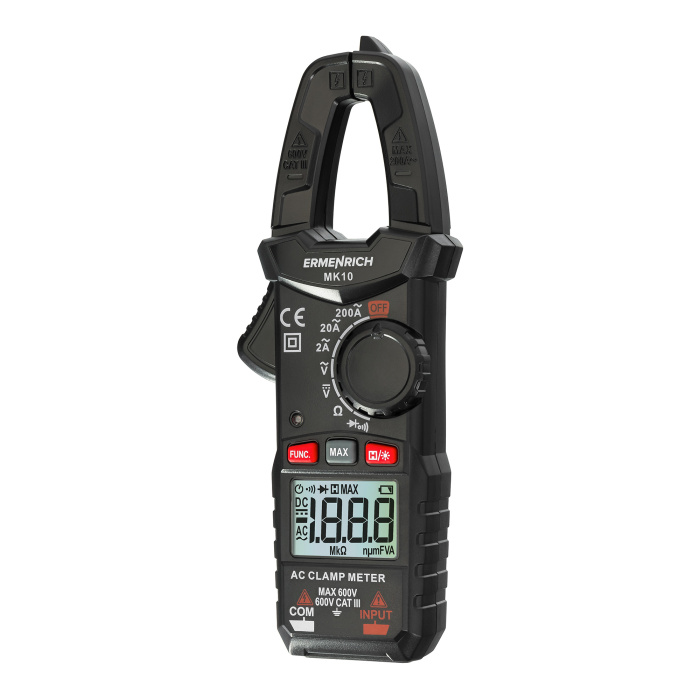 ERMENRICH Pinza amperometrica digitale Ping MK10 - Nero #82965