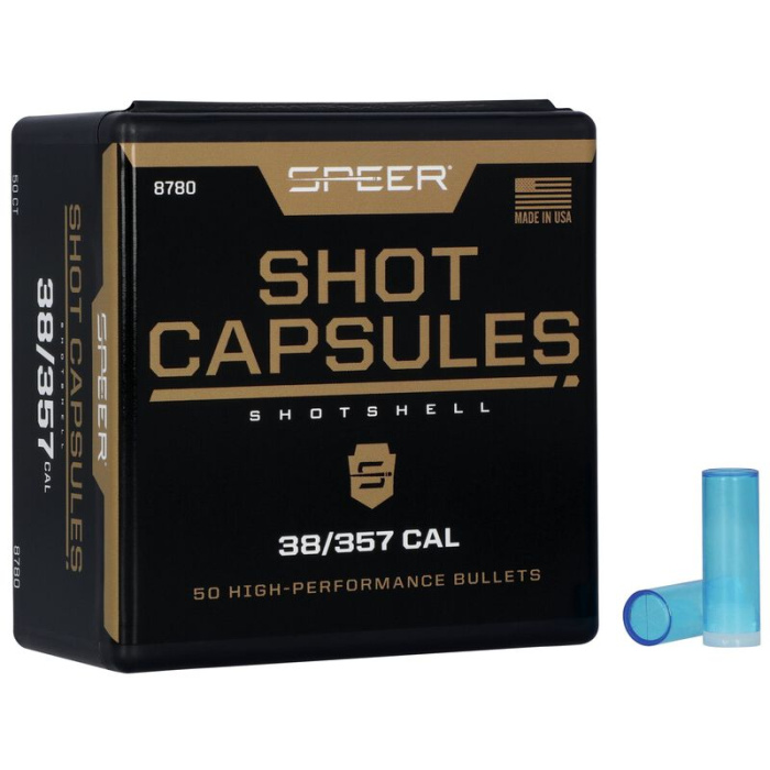 SPEER Palle Shot Kapsel Behälter für Bleikugeln Cal 38 Special /357 Magnum #8780 (50pz)