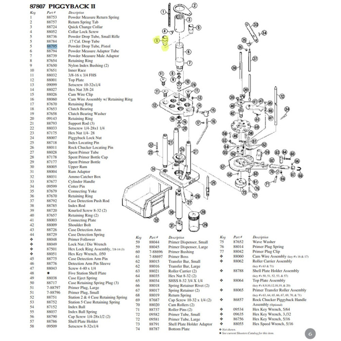 RCBS Piggy Pistol Drop Tube #88795