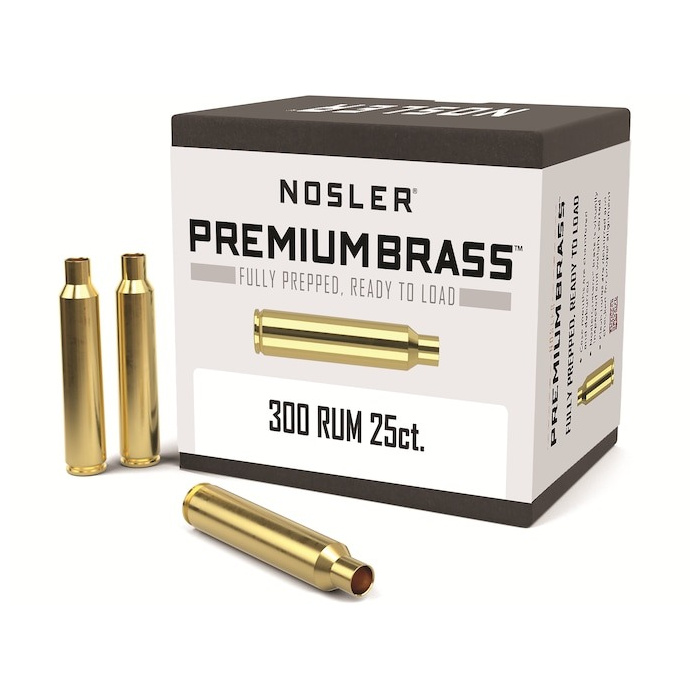 NOSLER Vainas 300 Remington Ultra Magnum #11940 (25pz)