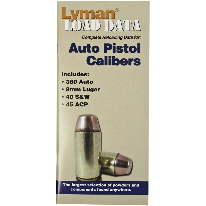 LYMAN Load Data for Auto Pistol Calibers #9780004